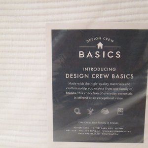 Pottery Barn White Ribbed Matelasse Coverlet Twin